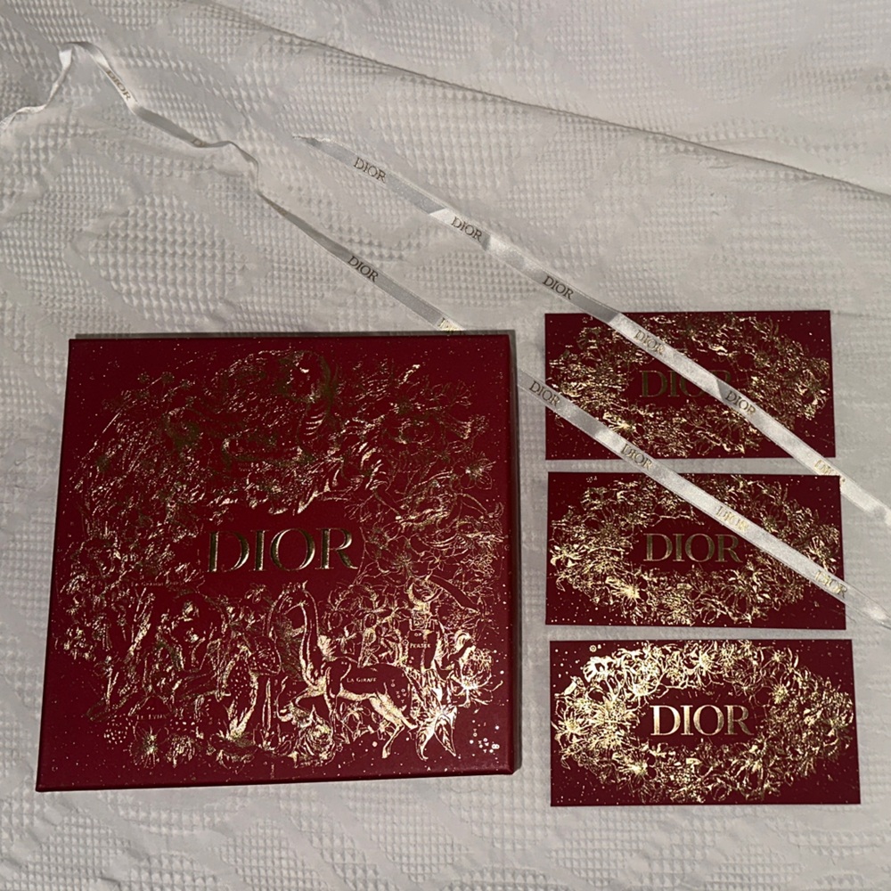 Dior Luxurious Red and Gold Set